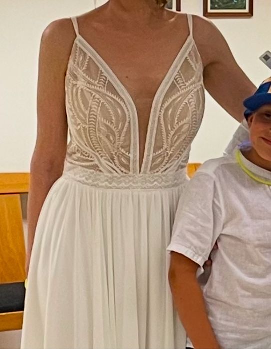 Przepiękna suknia ślubna w stylu boho