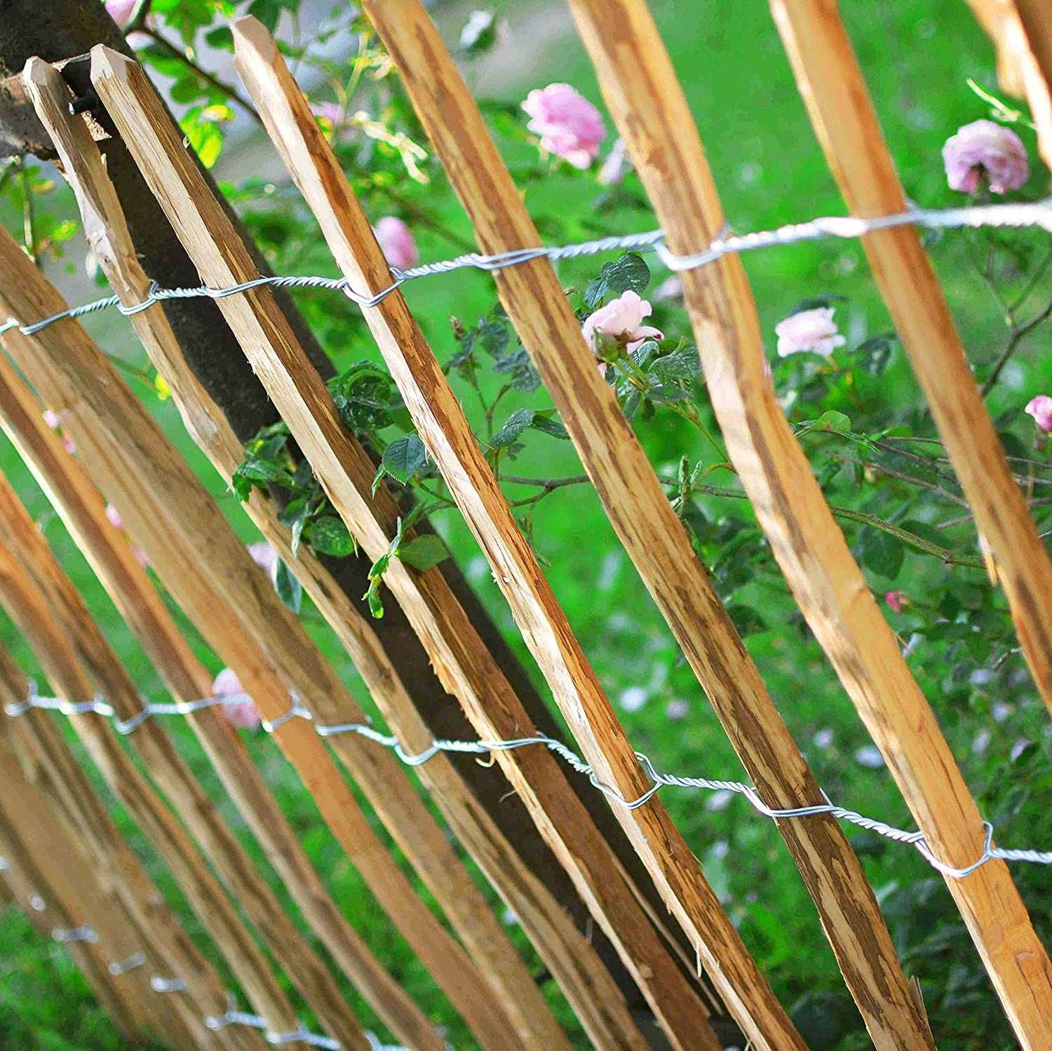 забор Дерев'яний садовий паркан BOGATECO | 500 см огорожа ограда