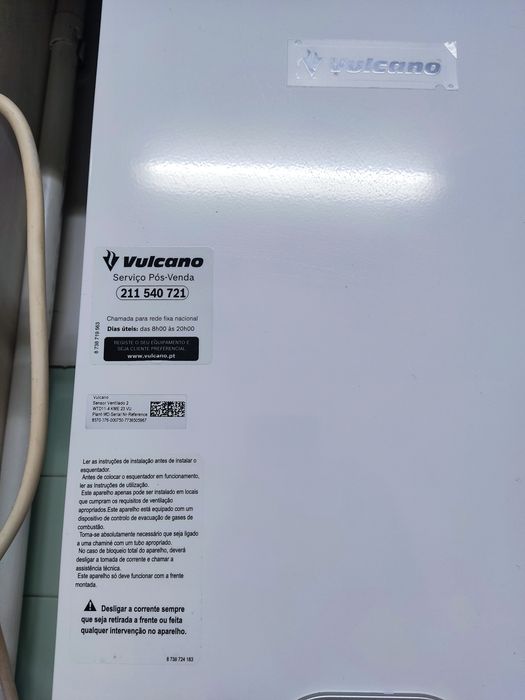 Esquentador Vulcano ventilado