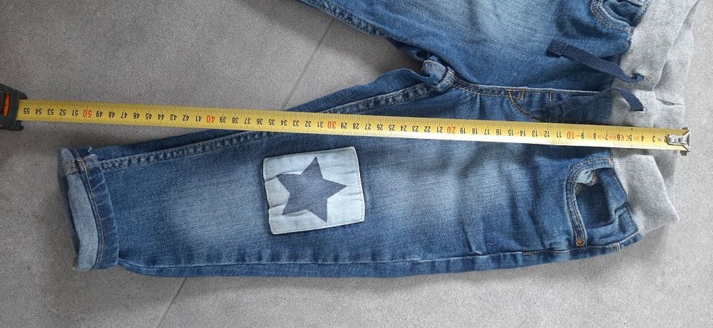 Jeansy joggersy H&M 86 IDEAŁ