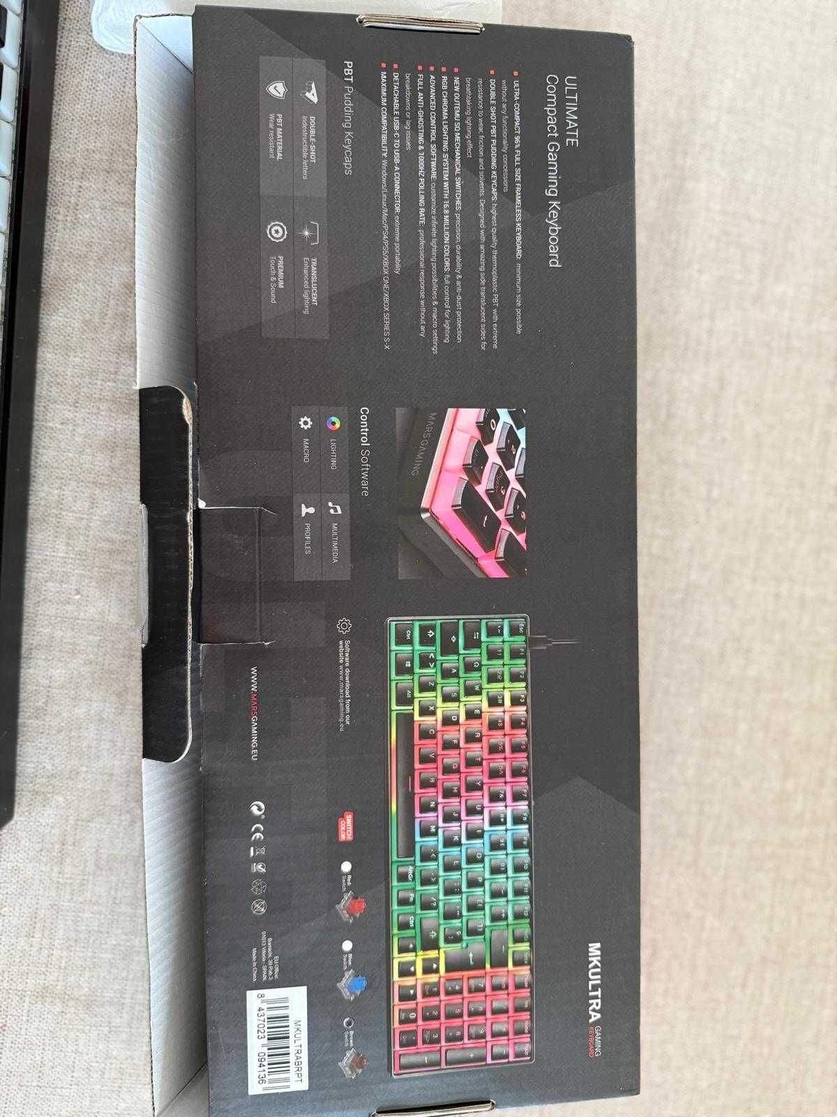 Mars MK Ultra teclado rgb 96% com switches castanhos