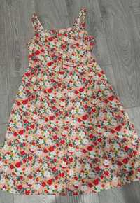 Плаття -сарафан в квітковий принт