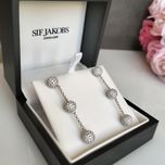 Знижка! Sif Jakobs срібні сережки, ААА цирконій ( Thomas Sabo)