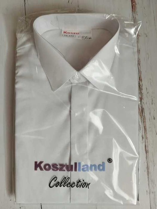 Koszula slim dł.ręk rozm 128