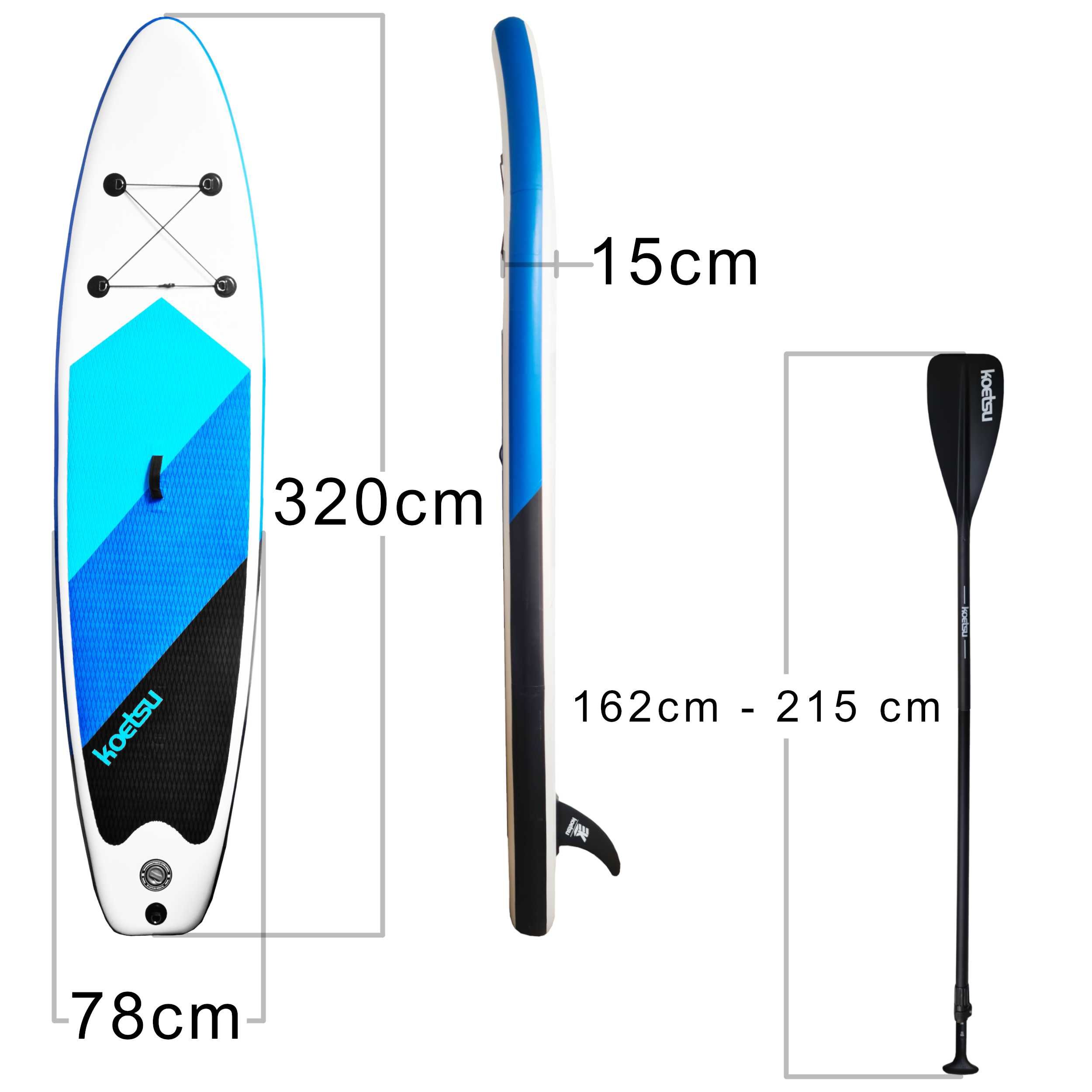 Deska SUP do pływania WYPORNA 320CM stand up