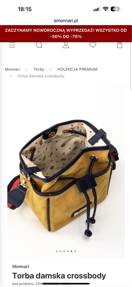 Torebka crossbody Monnari