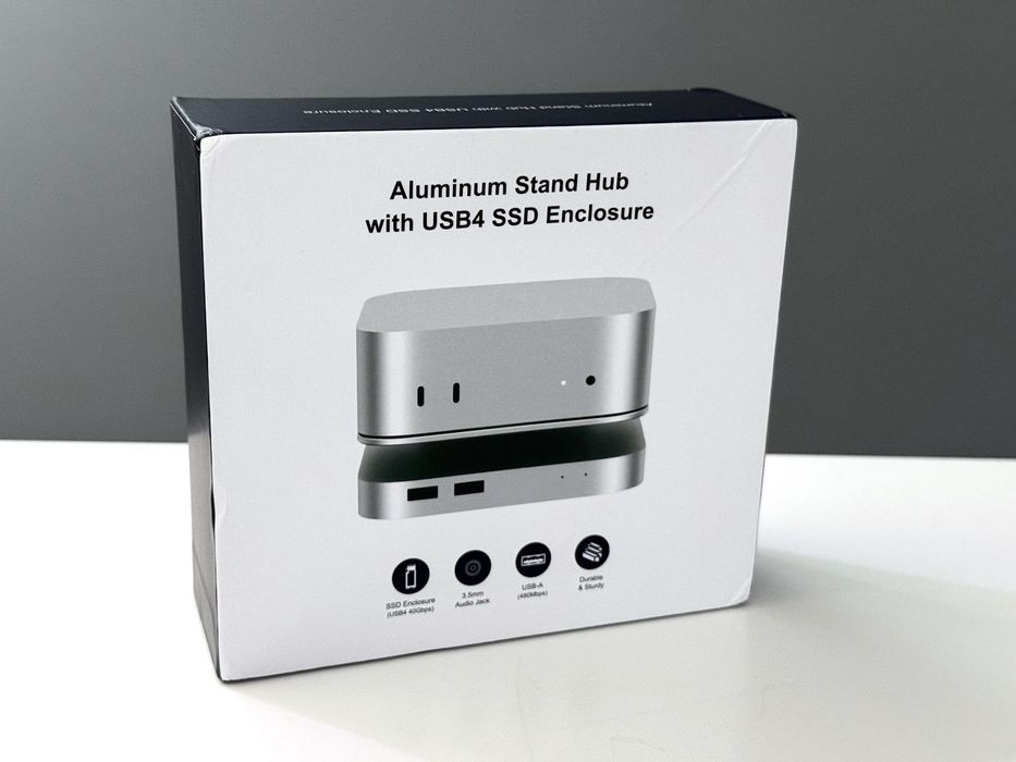 Stacja dokująca do Mac mini M4 M.2 NVMe USB4 40Gbps 3 x USB Audio Jack
