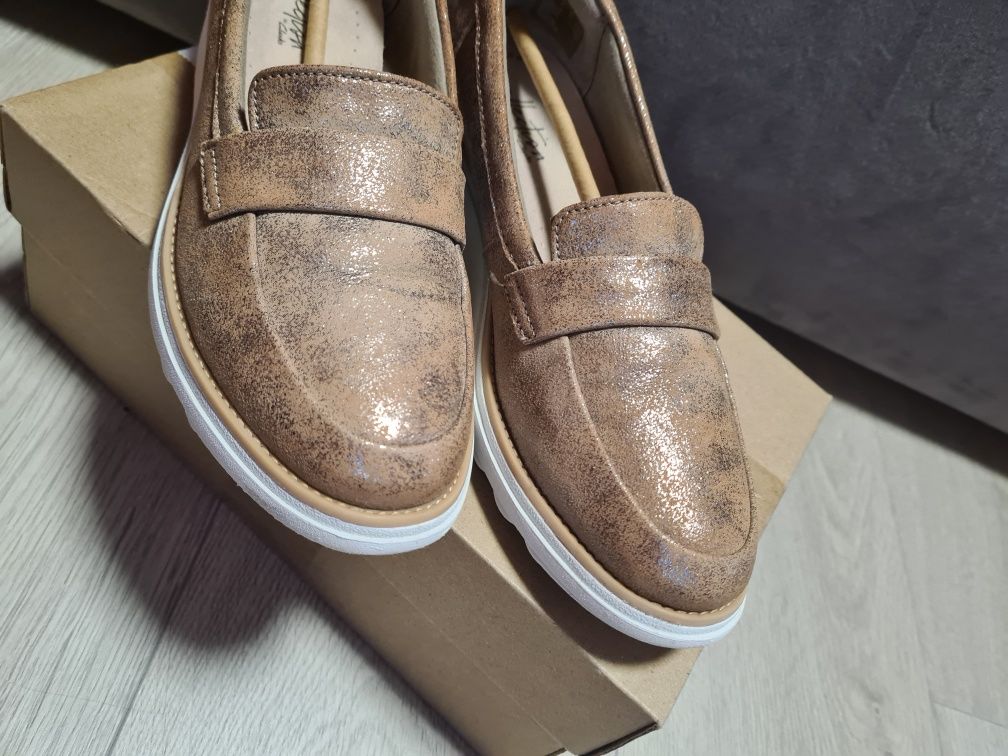 Мокасины туфли clarks 37 размер