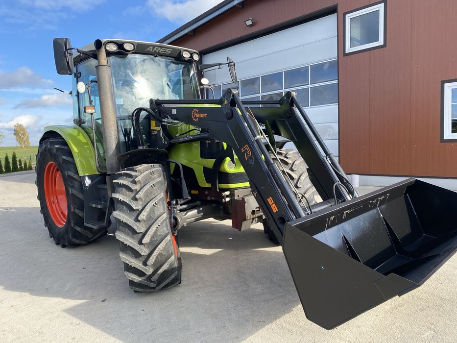 CIĄGNIK CLAAS ARES 577 ATZ TUR + ŁYŻKA  valtra john deere renault