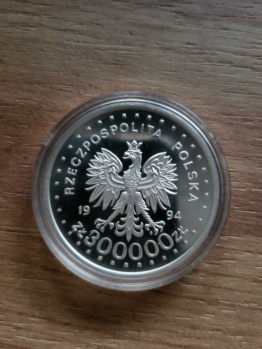 Srebrna moneta 50 Rocznica Powstania Warszawskiego 1991r