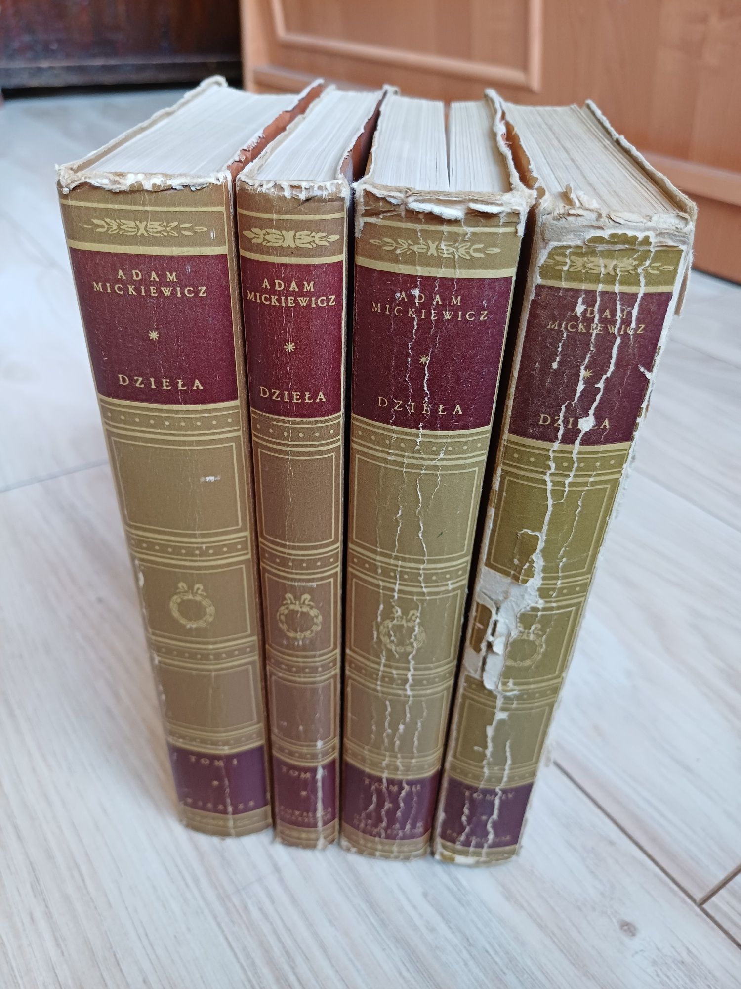 Adam Mickiewicz, Dzieła, tom I-IV; Wydanie Narodowe; rok wydania 1949