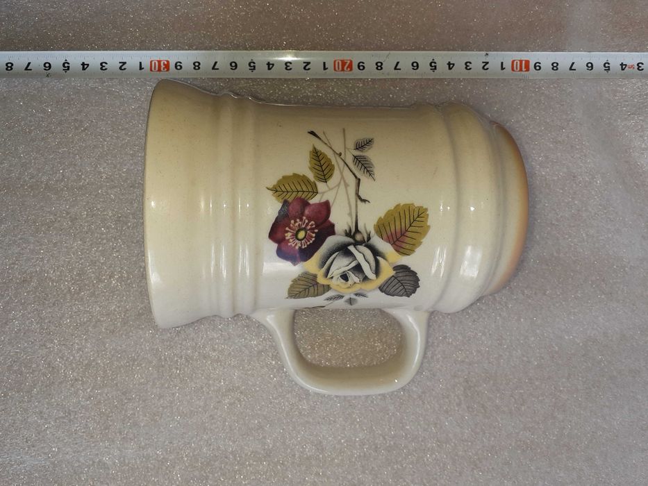 Rękodzieło ceramika kufel do piwa 20 cm