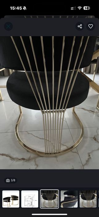 Fotele krzesla Marcille glamour 6 szt