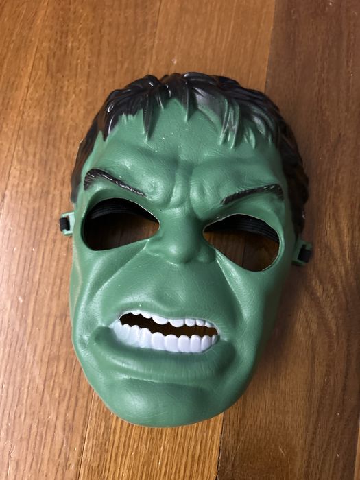 Przebranie, trzy maski Marvel Hulk, Ironman, Batman dla dziecka