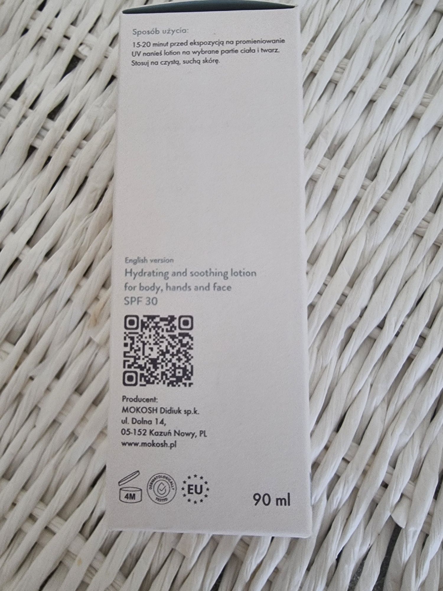 MOKOSH Nawilżająco łagodzący lotion do ciała dłoni i twarzy