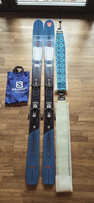 Narty SALOMON MTN Explore 95, 177 cm + foki + wiazania  Atomic