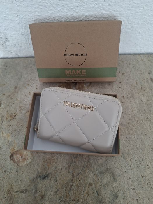 Porta medas média valentino beje nova
