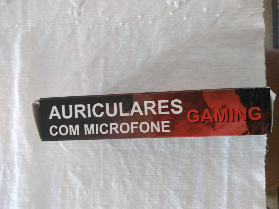 Auriculares gaming com microfone, NOVOS!