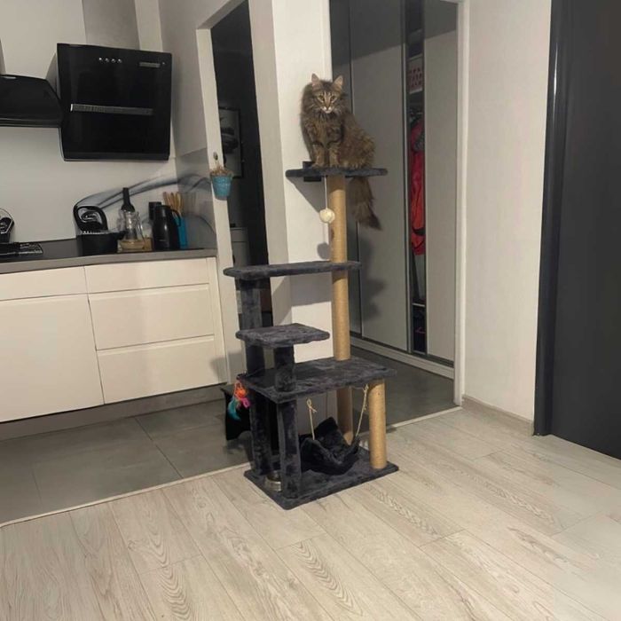 Drapak dla kota domek WIEŻA legowisko DRZEWKO 6 poziomów 121 cm OKAZJA