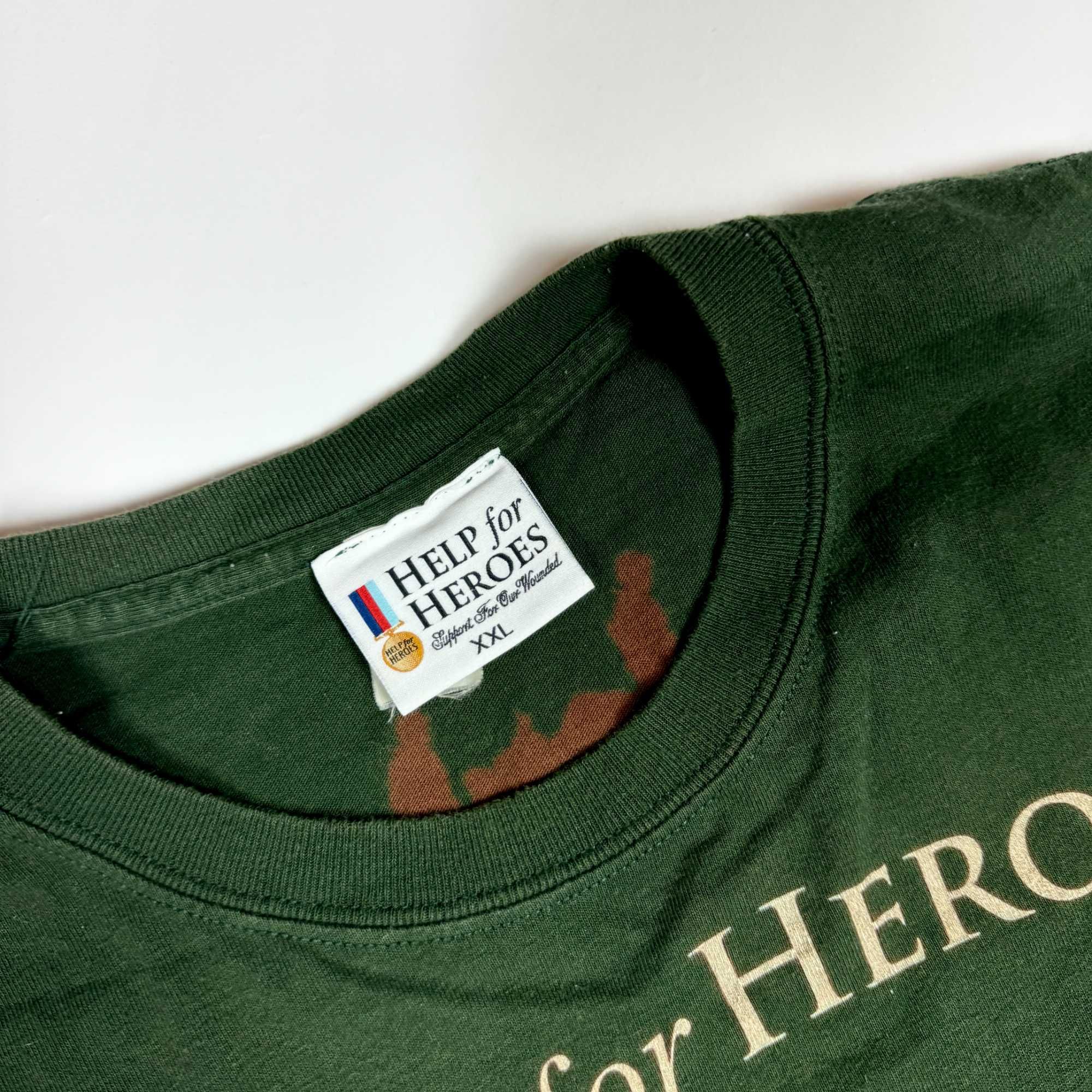 Help for Heroes military oversize T-shirt koszulka z dużym nadrukiem
