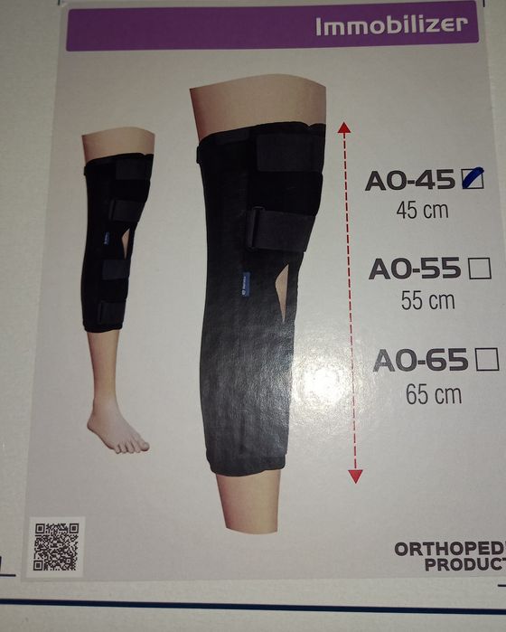 Корсет тутор фіксатор перелому ноги immobizers