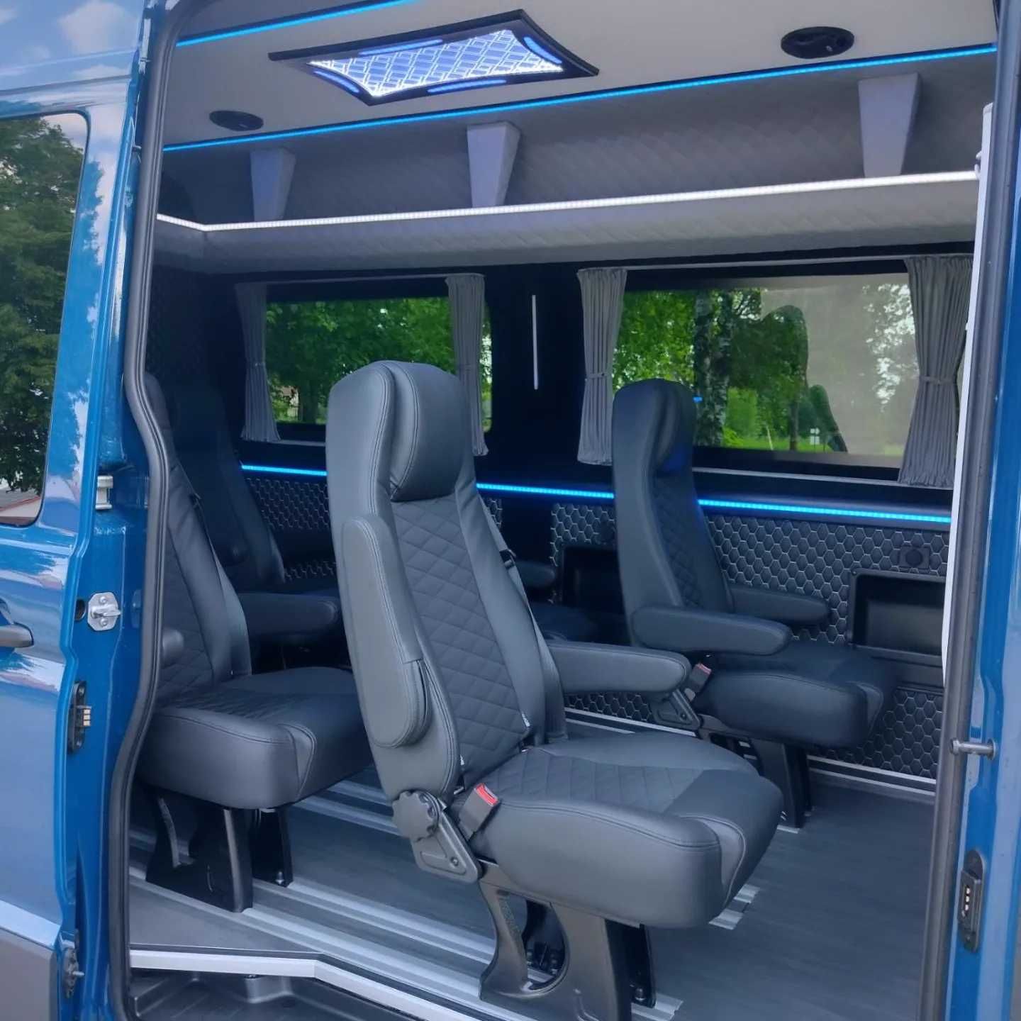 Zabudowa busa montaż foteli sprinter Crafter Iveco Transit master Vito