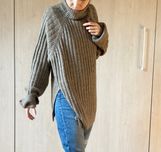 brązowy sweter h&m oversize rozmiar S wełna