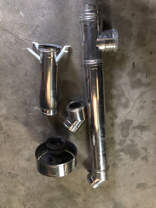 Tubo duplo e acessorios inox