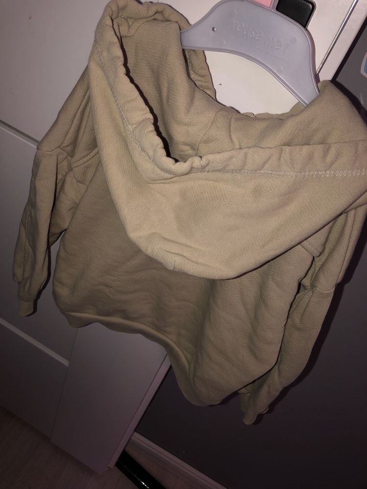 Bluza beżowa z kapturem zara