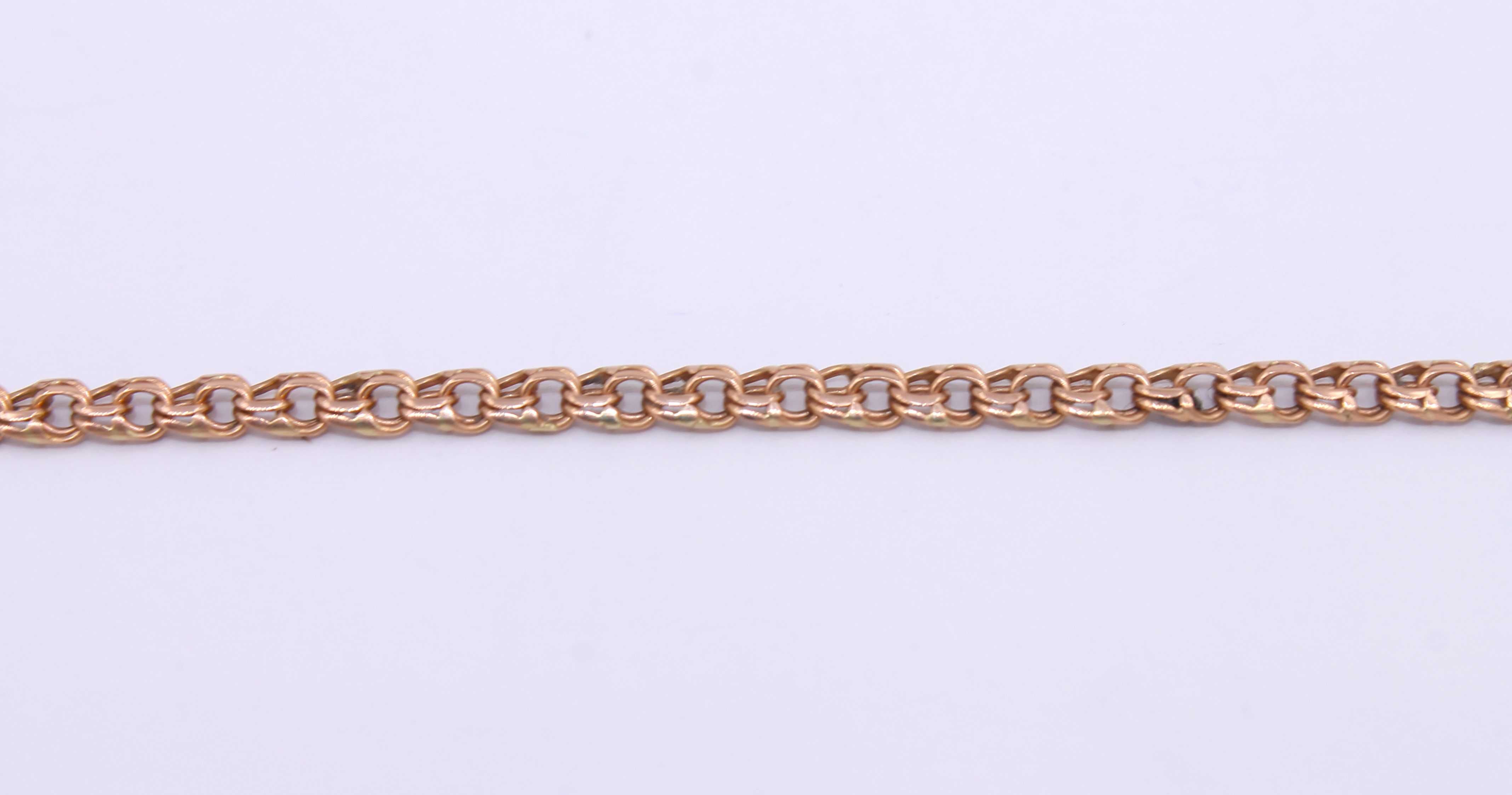 Złoty łańcuszek p.585/10,04g z różowego złota