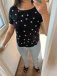Bluzka Mango rozmiar M-L wzór lato, casual, vintage, old money, boho