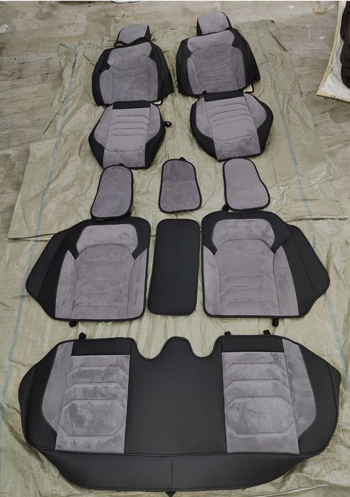 5D Чохли на сидіння -НА ВСІ АВТО-Autovalom -Преміум Якість--ПЕРІД+ЗАД-