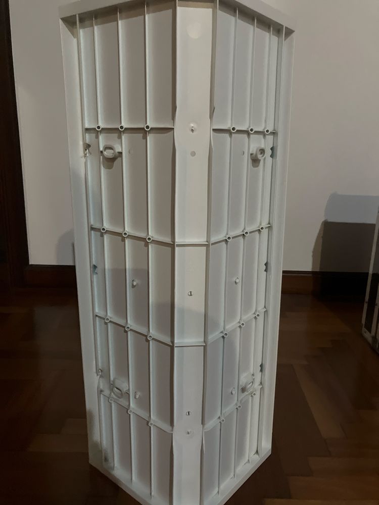 Estante de WC, para canto, com portas