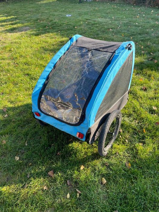 Wózek – przyczepka dla psa, składany, niebieski