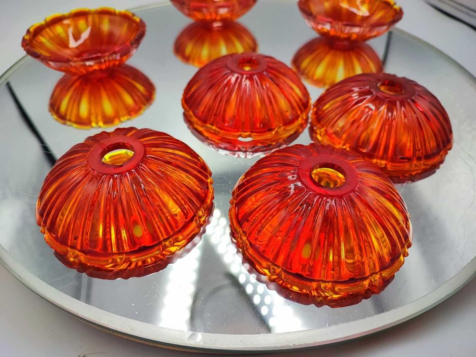 Stara szklana miseczka,miseczki,Bohemia,lata 60-70,cena za 1 sztukę