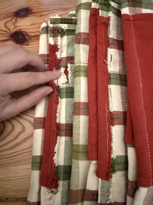 Zasłony zasztoski lambrekin firana w kratę kratkę świąteczne