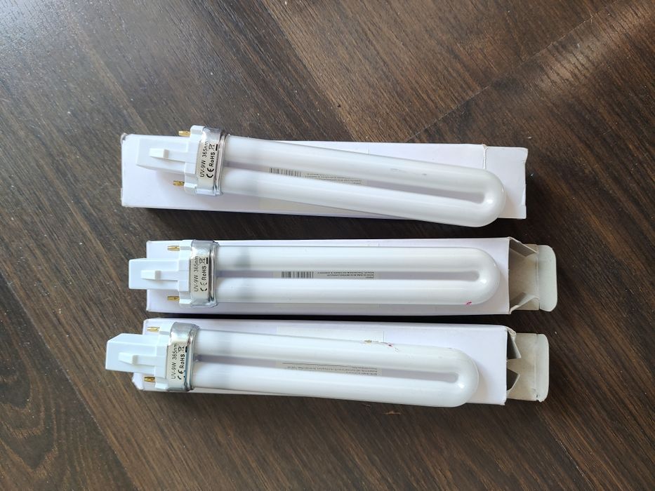 Lampa UV do utwardzania lakieru hybrydowego + zapasowe lampki