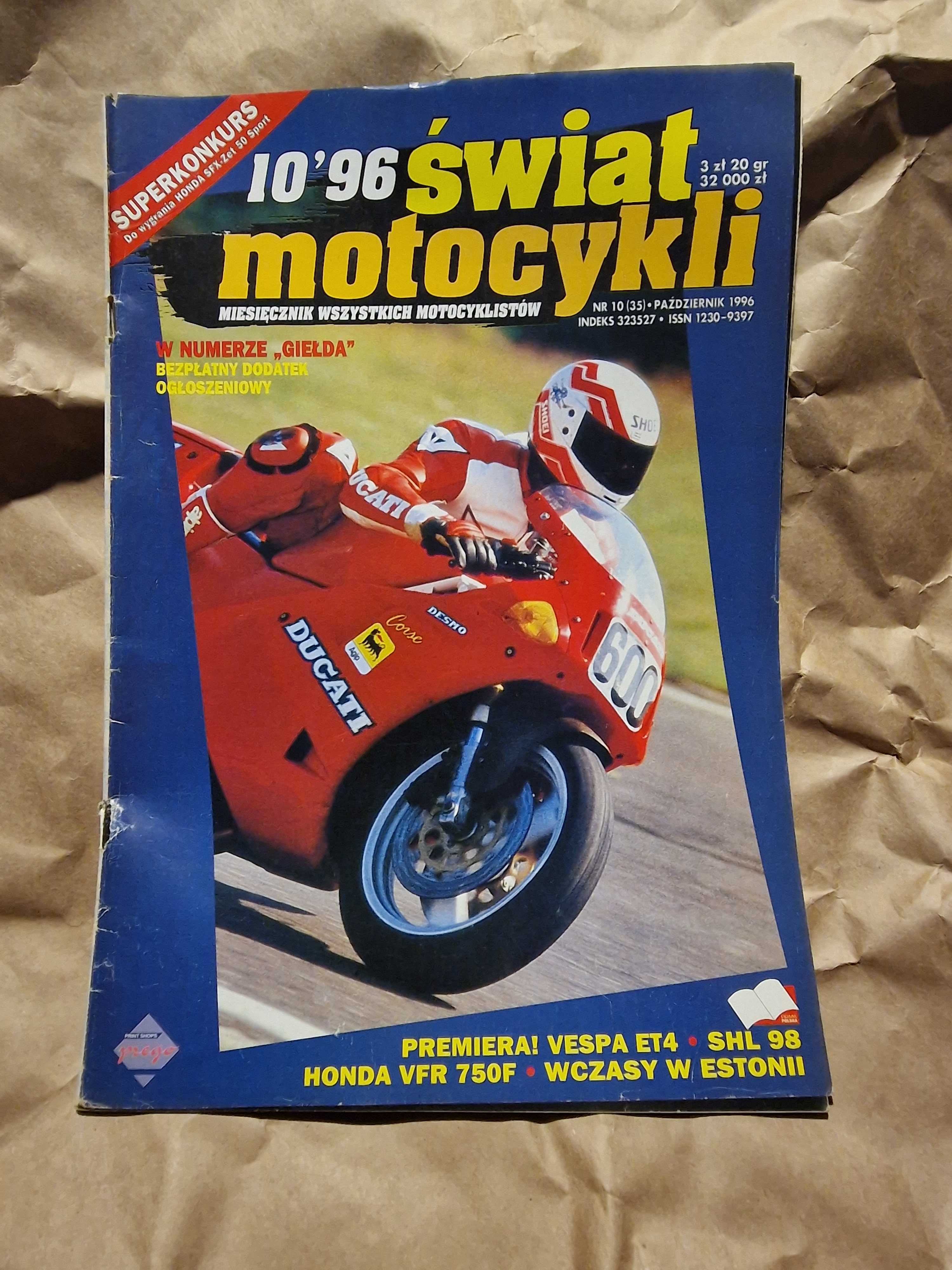 Świat motocykli nr 10 35 listopad 1996 SHL 98 Sokół 600
