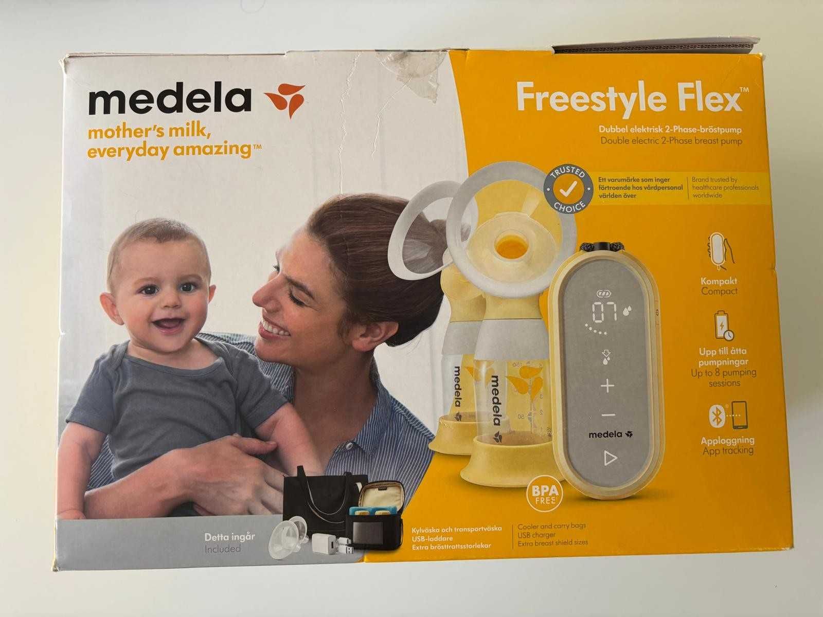 Bomba tira-leite elétrica Medela Freestyle Flex dupla, como nova