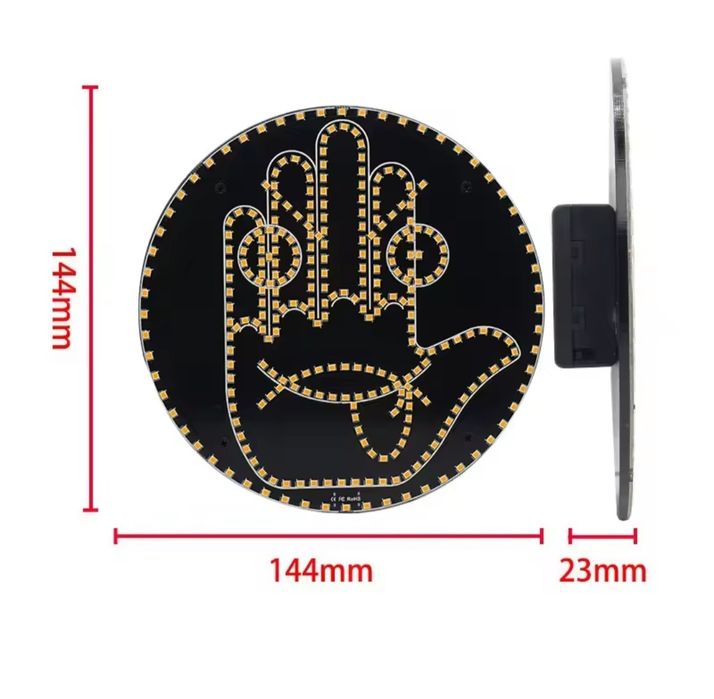 Led смайл лодонь лед рука смайлик 

Світлодіодна лед рук