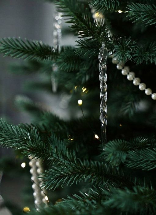 Аляска зелена з блакитними кінчиками лита ялинка преміум класу Ёлка