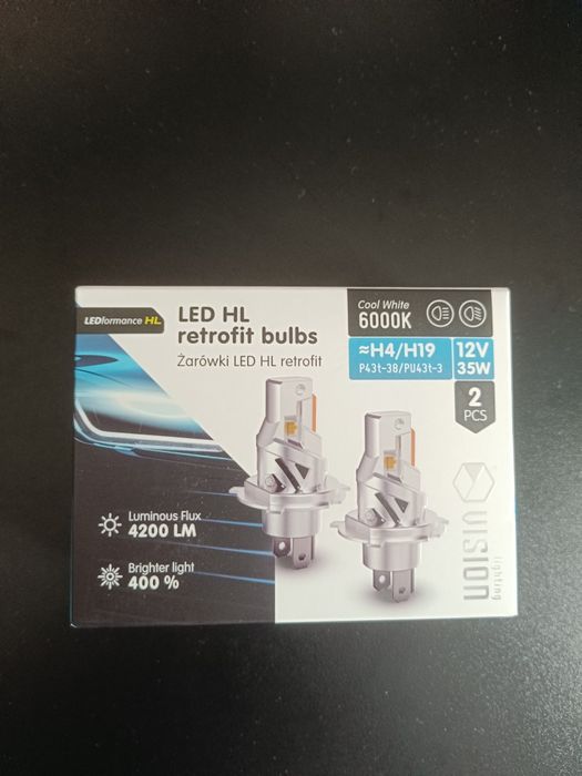 Żarówki LED Vision H4/H19
