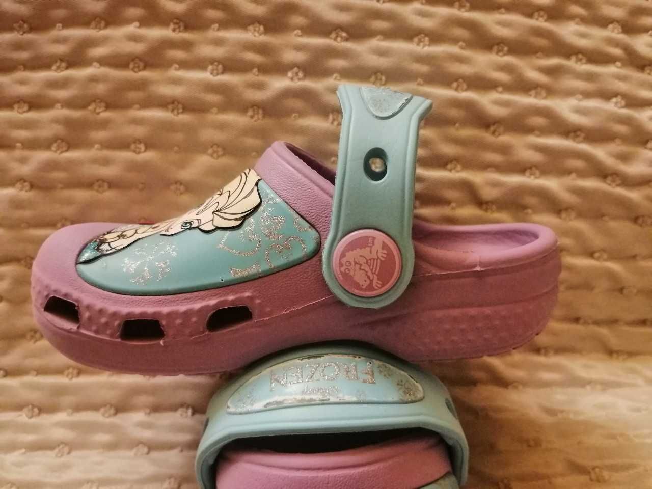 Crocs Frozen Disney klapki rozm. C4/5 20/21  wew. 13 cm lila kolor