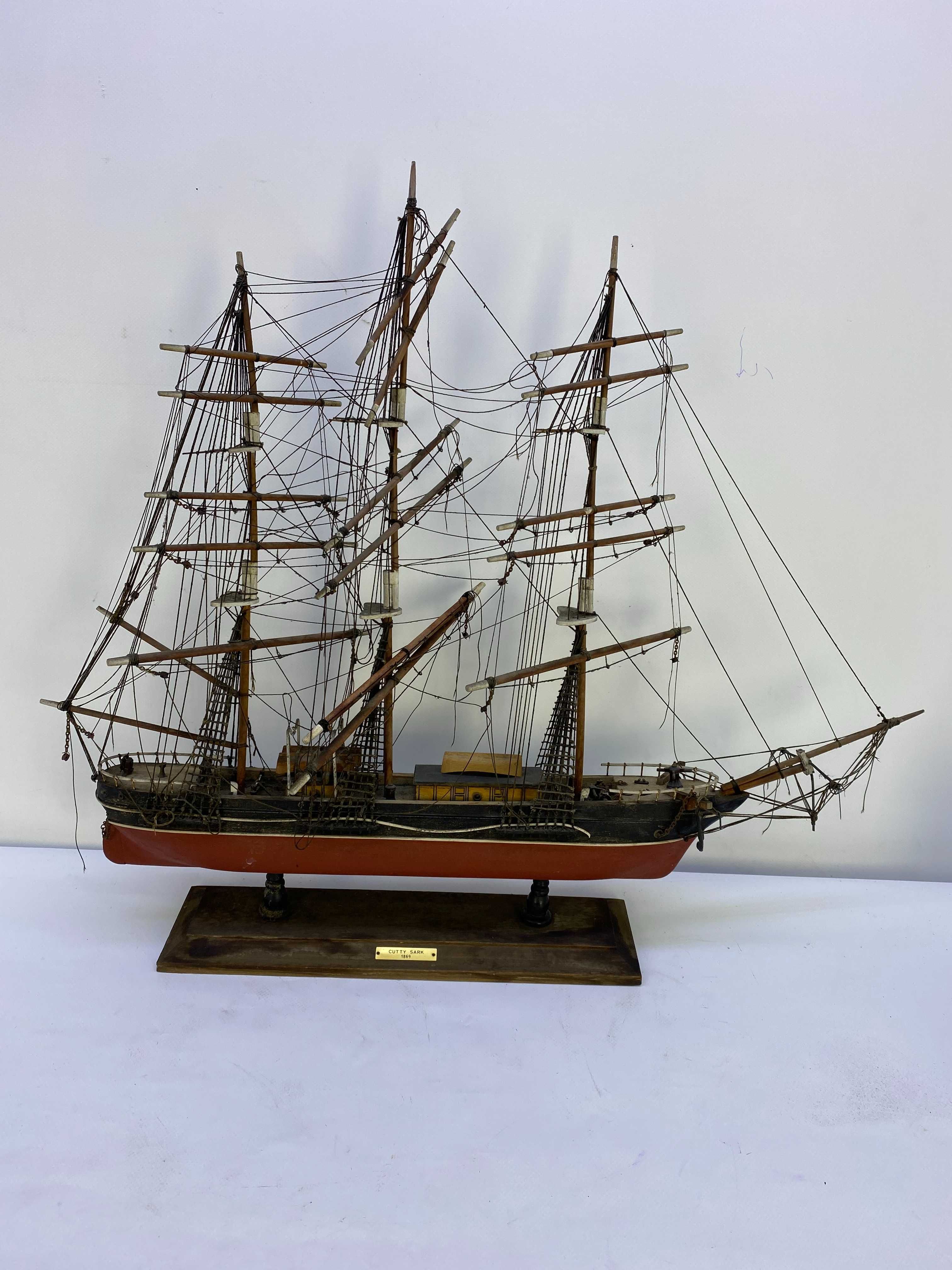 Statek zaglowiec cutty sark model z 1869