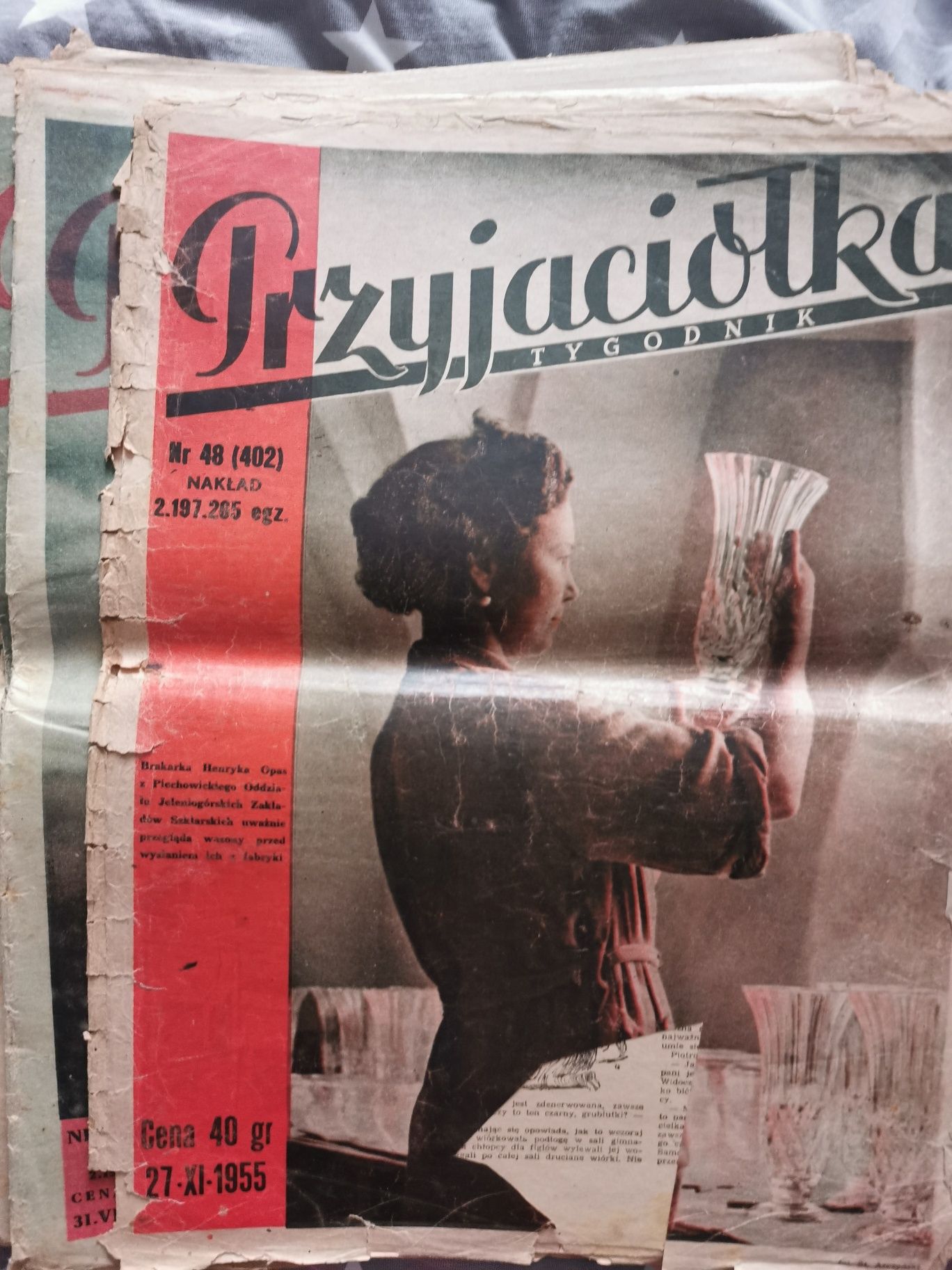 Tygodnik przyjaciółka z roku 1955 oraz 1956