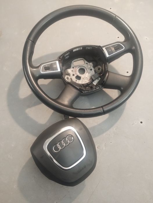 Kierownica audi A6 C6 A8 skóra łopatki airbag 4E0.419.091CN