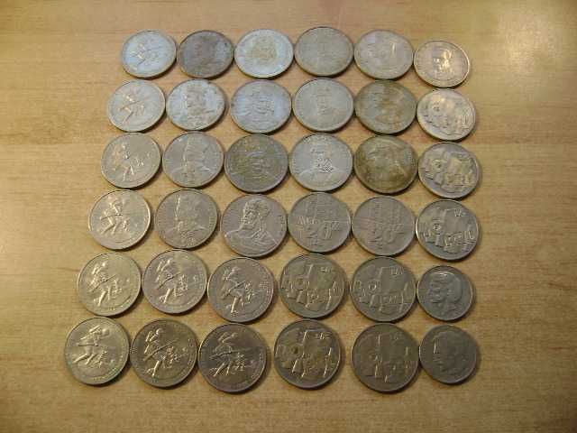 Starocie z PRL Stare monety polskie Zestaw 36 sztuk okolicznościowych