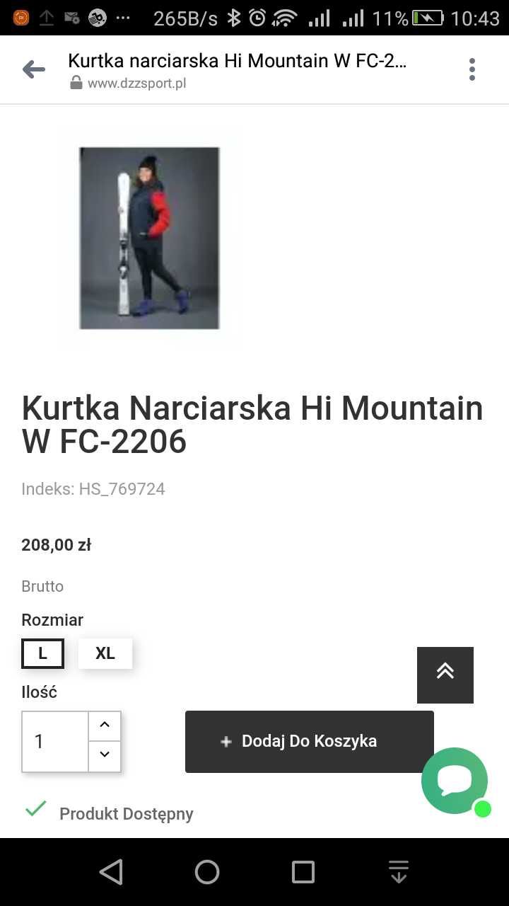 NOWA # Kurtka Narciarska Hi Mountain W FC-2206 | XL