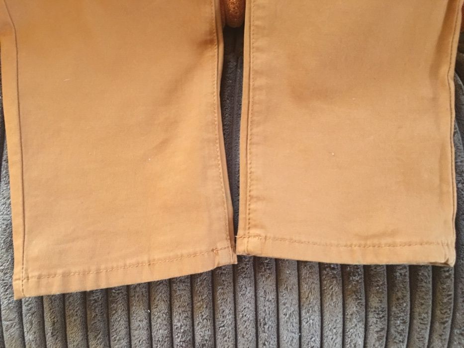 Spodnie chino brązowe discrete 32