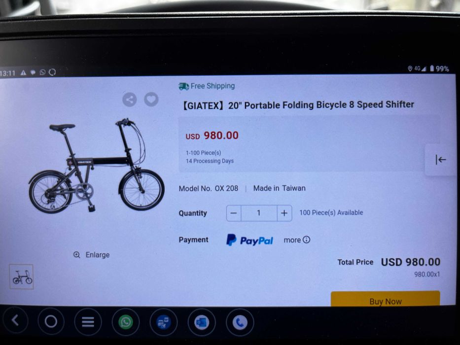 GIATEX Aluminium Składany ,rozciągany ,niepowtarzalność.